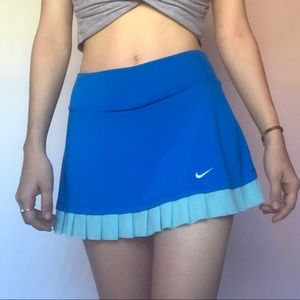 blue nike skort